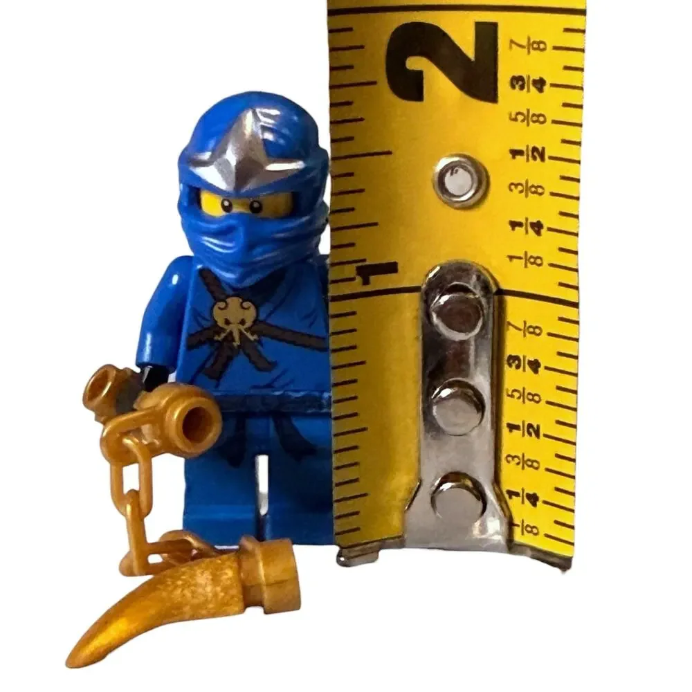 LEGO Ninjago Minifigure Jay Blue Ninja Figure (BROWN SPINNER PRINT) READ